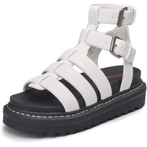 Unionbay white platform gladiator sandals